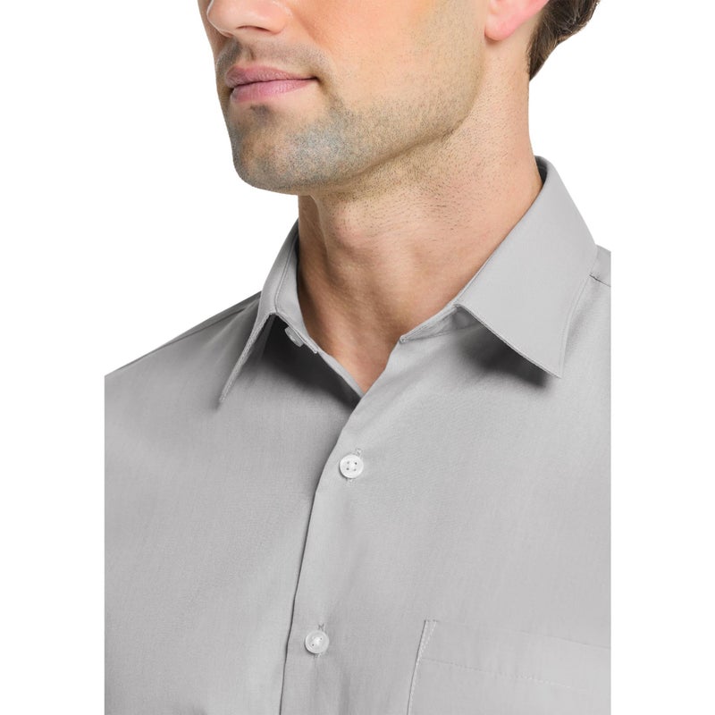 Van Heusen Long Sleeve Fitted Dress Shirt Grey Stone 16 Nk 32-33 Sl - Image 4